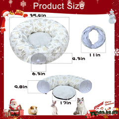LUCKITTY gold foil snowflake detail adds festive shimmer to decor