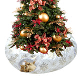 LUCKITTY plush snowflake tunnel under-tree with gold foil for festive cat play