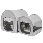 LUCKITTY Portable Cat Playpen front view showing spacious interior for multiple cats.