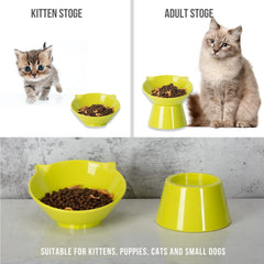 LuckyPots cat bowls removable dish enables quick cleaning and easy usage.