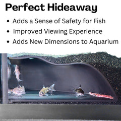 Lucky Critter cave entrance detail showcases compact, sink-in design.