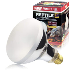 LUCKY HERP 160W UVB lamp top view boosts reptile basking heat