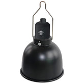 LUCKY HERP Aluminum 5.5inch Shallow Dome Fixture with reflective surface for UVB boost