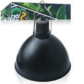 Lucky Herp aluminum dome cover boosts UVA and UVB output for basking