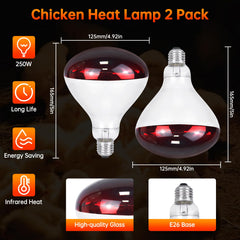 Lucky Herp E26-base lamp easy installation and wide compatibility