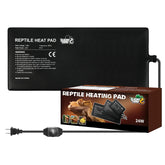 LUCKY HERP heating pad underside view with durable PVC provides steady reptile warmth.