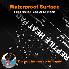 Lucky Herp installation detail highlights strong adhesive for secure bottom attachment.
