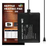 LUCKY HERP reptile heat pad side view demonstrates compact warmth for terrariums.