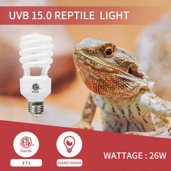 LUCKY HERP UVB 15-0 desert UVB spectrum supports vitamin D3-friendly environment