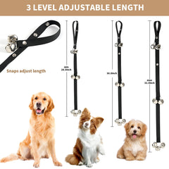 Luckyiren upgraded puppy bells stainless-steel core visible for crisp, reliable jingle.