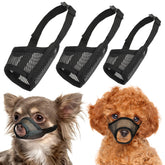 LUCKYPAW 3-piece muzzle set for growing dogs during grooming.