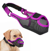 LUCKYPAW dog muzzle front-opening design for comfortable panting and drinking.