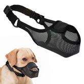 LUCKYPAW Dog Muzzle front-opening mesh for comfortable panting.