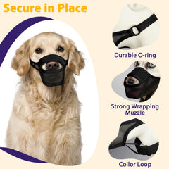 LUCKYPAW Dog Muzzle allows water access while wearing.