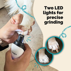 LuckyTail nail grinder USB-rechargeable for cordless convenience.
