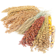 LUVCOSY Sprays Set with wheat and flax provides natural bedding for small pets.