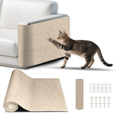 LukerPaws Cat Scratch Mat Khaki — overall view showing long protective surface for furniture