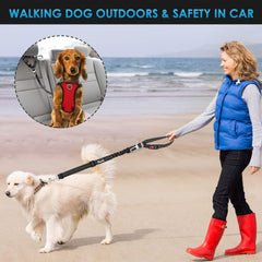 Lukovee car seat belt with rotation buckle attaches to harness for easy setup.