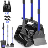 Lukovee dog pooper scooper swivel-bin for easy, hands-free cleanup.