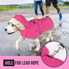 Lukovee dog raincoat soft inner mesh increases comfort