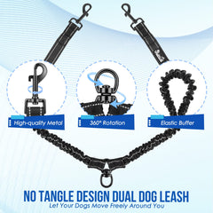 Lukovee leash includes a free poop bag and metal ring for cleanup.