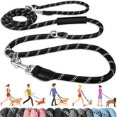 Lukovee hands-free dog leash with 10ft nylon and strong hardware for safe walks.
