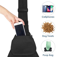 Lukovee Pet Sling breathable cotton keeps pet comfortable.