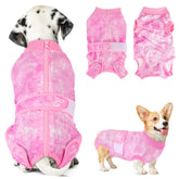Lukovee Recovery Suit for Dogs with back zipper for easy wearing and secure fit.