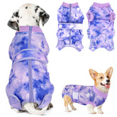 Lukovee recovery suit para perro con cierre trasero evita lamido de heridas.