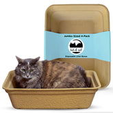 Luli & Cat jumbo-pack disposable litter box cover highlight sturdy structure for heavy litter