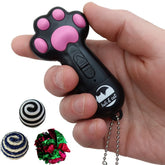 Luli & Cat USB-Rechargeable Laser Toy light boosts indoor play and exercise.