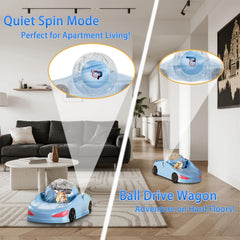 LummiPlay hamster exercise ball transparent view shows running motion clearly.