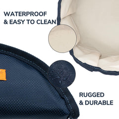 LumoLeaf collapsible dog bowls leak-proof lining ensures mess-free water refills.