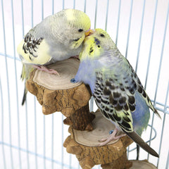 Luonfels natural wood bird toy offers safe chewing and mental stimulation during playtime