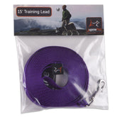LupinePet Basics: correa purpura de 15 pies para perros pequeños, ideal para entrenamiento suave
