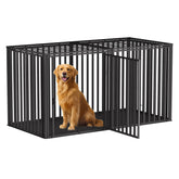 LURIVA steel-tube dog-crate side view shows sturdy construction for large breeds