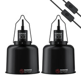 LURMMUE 2-pack 5.5-inch deep dome lamp front view shows reliable reptile heat and UVB support