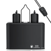 LURMMUE dual dome lamp fixture front view showcases broad heat and UVB coverage