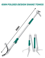LURMMUE snake grabber tool folded for compact storage during outdoor tasks