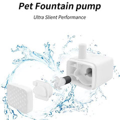 Luti HB-200 pump with LED indicator; quiet operation supports calm pet drinking.