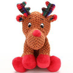 Luudoogs Christmas dog toy reindeer face encourages interactive play and bonding