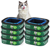 Luvinos cat litter refill 28ft bags in an 8-pack for long-lasting maintenance.