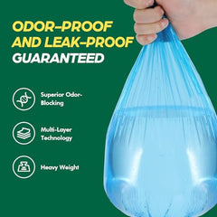 Luvinos leak-proof cat waste bags with reinforced seams prevent tears during disposal.