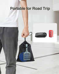 Luxtude portable litter box waterproof material stays clean during trips