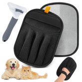 LuxUltra 2 pet hair removal glove on sofa removes fur quickly for tidy furniture.