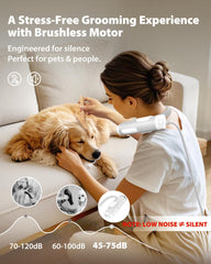 L&W BROS negative ion technology helps smooth fur and reduce static after drying.