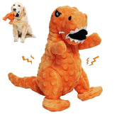 LWBMG dinosaur plush squeaky toy for interactive play and bonding.