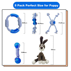 LWBMG dog rope toy two-ball connector showcasing interactive tug-of-war play