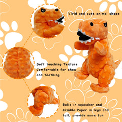 LWBMG soft bubble plush dog toy ideal for cuddling and gentle chewing.