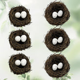 LWINGFLYER bird nest close-up highlights natural rattan texture for crafts.